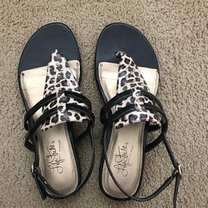 Life Stride leopard print sandals